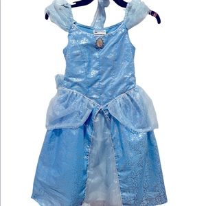 Disney Parks Cinderella Princess Costume Size 7 Size 8 Blue Halloween Dressup